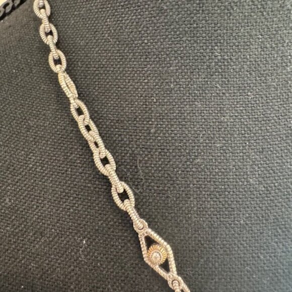 Brighton Mixed Metal Circular Pendant Necklace with Link Chain, 18" - Picture 3 of 6